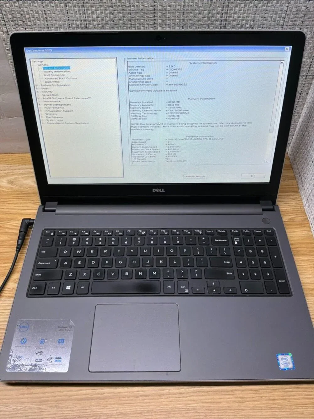 Dell Inspiron 5559 Laptop 15.6